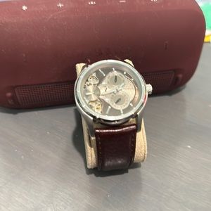 Fossil Twist Multi Function Dial Leather Watch